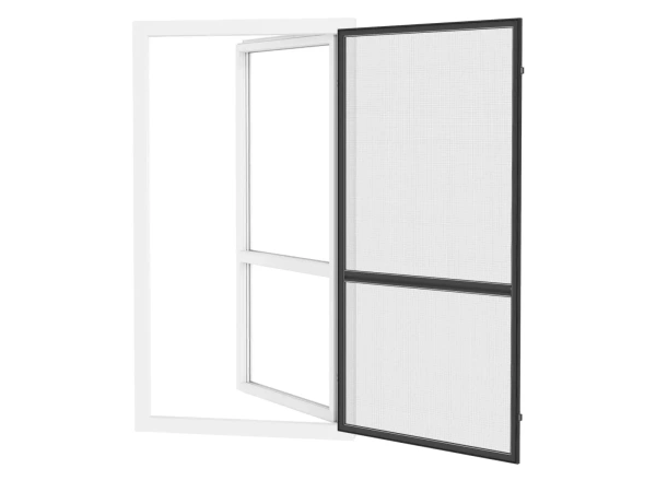 Siete proti hmyzu na DVERE - pántové - ANTRACIT - RAL 7016 - s priečkou 2