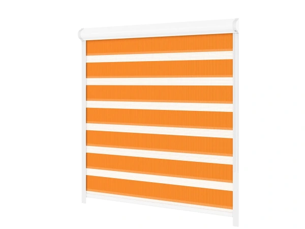 Roleta SWING PREMIUM - deň a noc - látka Bahama 1802 - oranžová 1