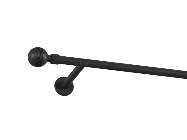 Garniža 19mm obyčajná tyč - 1rad - GABI - čierna 1