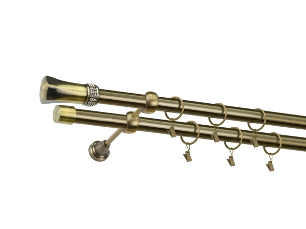 Garniža 25x25mm - 2rady - PLUTON CRYSTAL - antik