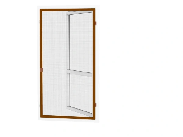 Siete proti hmyzu na DVERE - pántové - DUB ZLATÝ - drevoimitácia - bez priečky 1