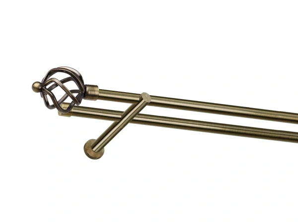 Garniža 19x19mm - 2rady - SPIRAL - antik 1