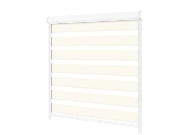 Roleta SWING PREMIUM - deň a noc - látka Zakynthos 03 - slonová kosť 1