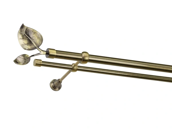 Garniža 25x16mm - 2rady - LIST VEĽKÝ antik 1