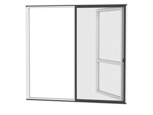 Siete proti hmyzu na DVERE - posuvné - ANTRACIT - RAL 7016 - bez priečky 2