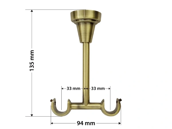 Garniža 16x16mm - 2rady - BOSTON - antik 5