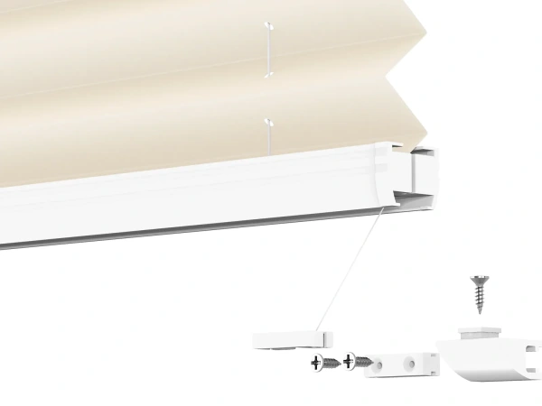 Plisé rolety LUX - látka Almond 11063 - PEARL 9