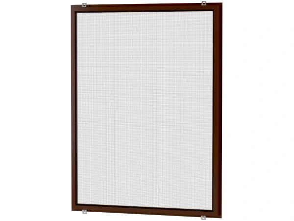 Siete proti hmyzu na OKNO - pevné KLIK - TMAVOHNEDÁ - RAL 8016