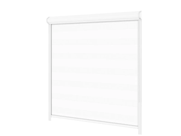 Roleta SWING PREMIUM - deň a noc - látka Miami 1301 - biela 2