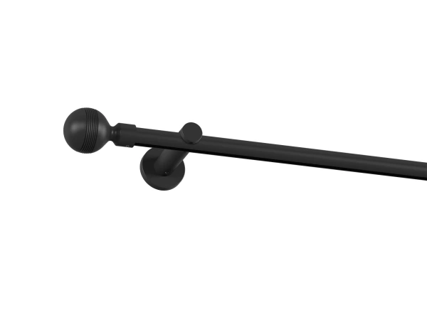 Garniža 19mm drážková tyč - 1rad - GABI - čierna 1