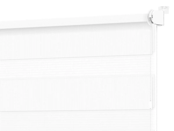 Roleta MINI - deň a noc - látka Miami 1301 - biela