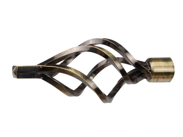 Garniža 19mm - drážková tyč - 1rad - GUĽA AZUR - antik 2