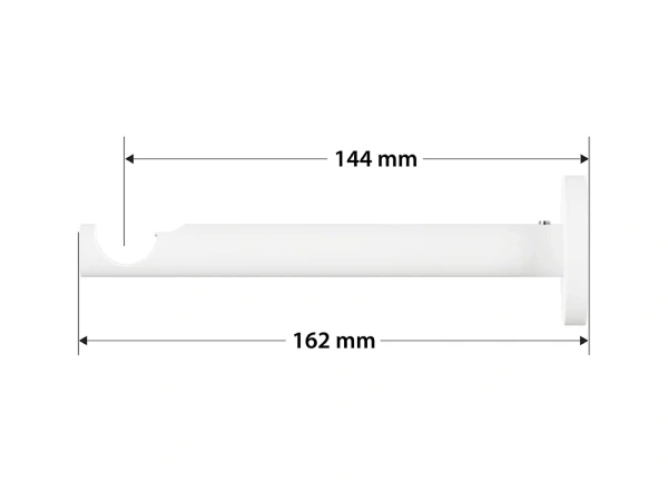Garniža 19mm obyčajná tyč - 1rad - KVADRAT - čierno biela 3