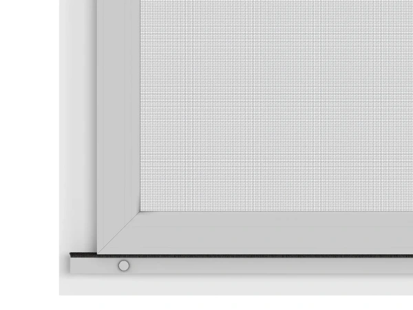 Siete proti hmyzu na DVERE - posuvné - SIVÁ - RAL 9006 - bez priečky 7