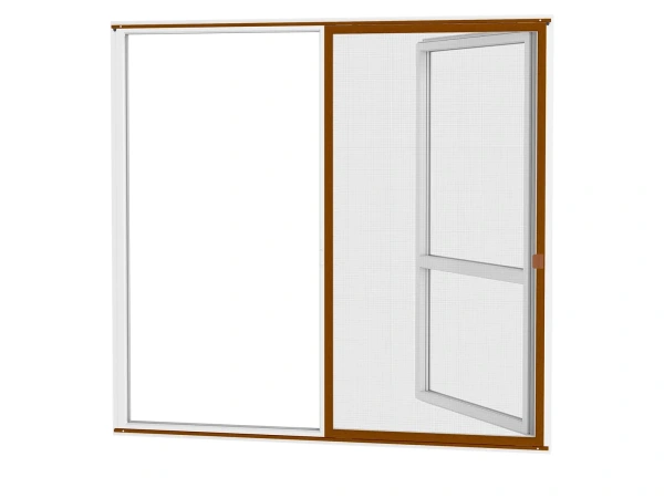 Siete proti hmyzu na DVERE - posuvné - DUB ZLATÝ - drevoimitácia - bez priečky 2