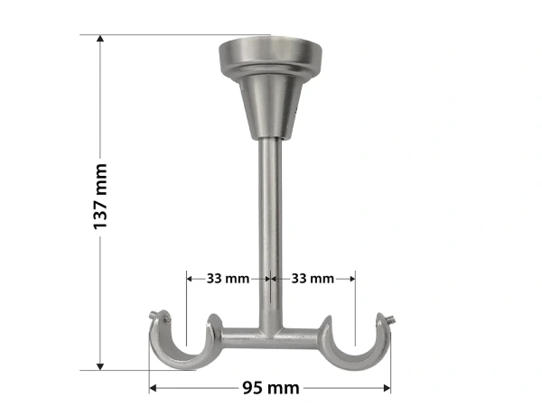 Garniža 19x19mm - 2rady - FALIST - satin 5