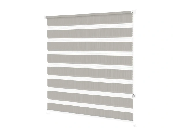 Roleta MINI - deň a noc - látka Bahama 1806 - sivá 1