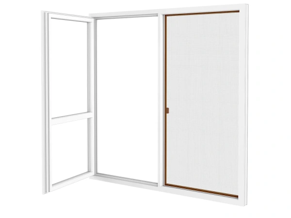 Siete proti hmyzu na DVERE - posuvné - DUB ZLATÝ - drevoimitácia - bez priečky 4