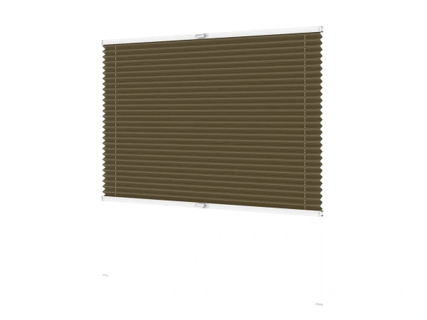 Plisé rolety LUX - látka Dark Coffee 11198 - BLACKOUT (zatemňujúca) 2