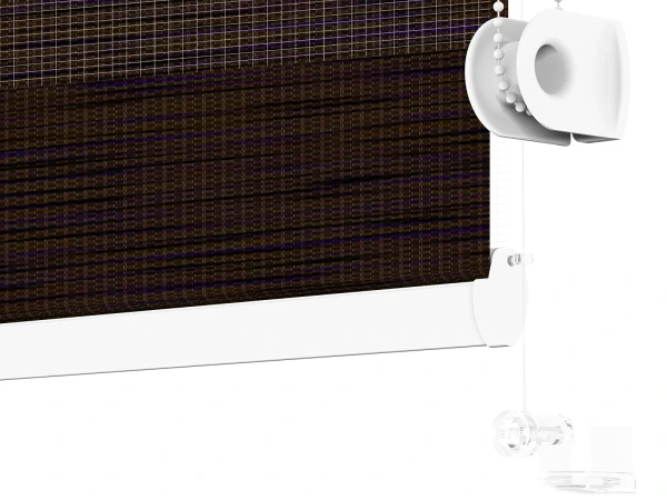 Roleta MINI - deň a noc - látka Maurícius 66 - tmavo hnedá (wenge) 4