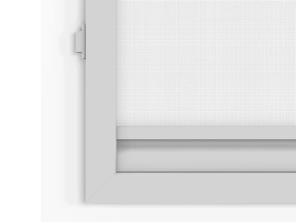 Siete proti hmyzu na DVERE - pántové - SIVÁ - RAL 9006 - s priečkou 7