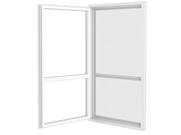 Siete proti hmyzu na DVERE - pántové - SIVÁ - RAL 9006 - s priečkou 3