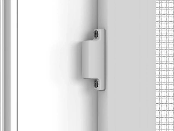 Siete proti hmyzu na DVERE - pántové - SIVÁ - RAL 9006 - s priečkou 8