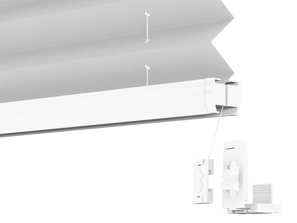 Plisé rolety LUX - látka Silver dust 11072 - PEARL 5