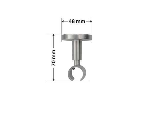 Garniža 19mm - drážková tyč - 1rad - VENEZIA - satin 4