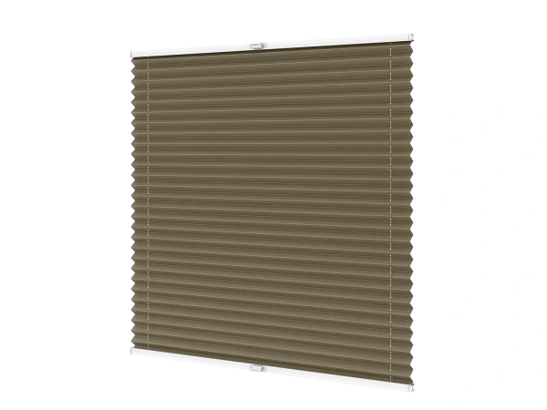 Plisé rolety LUX - látka Dark Coffee 11198 - BLACKOUT (zatemňujúca) 1