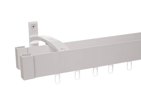 Garniža MODERN 2-drážková - na stenu - odtieň INOX