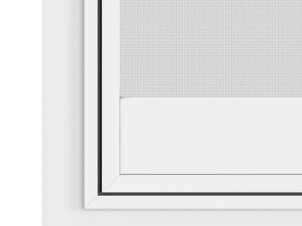 Siete proti hmyzu na DVERE - pántové v ráme SMART - BIELA - RAL 9016 - bez priečky 7