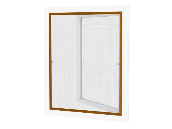 Siete proti hmyzu na OKNO - pevné - BOROVICA drevoimitácia 1