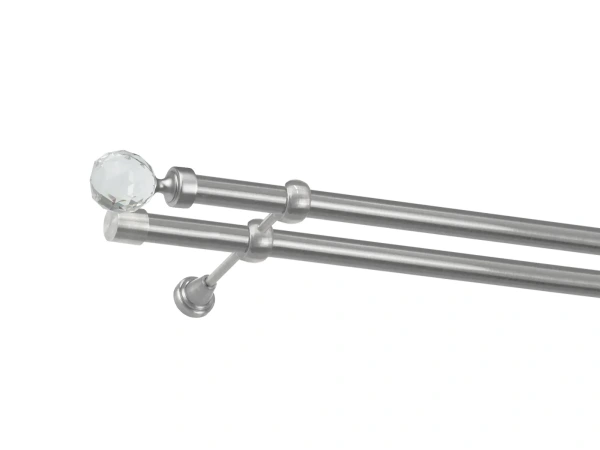 Garniža 25x25mm - 2rady - GUĽA CRYSTAL - satin 1