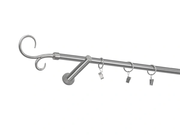 Garniža 16mm - 1rad - HÁK DVOJITÝ - satin