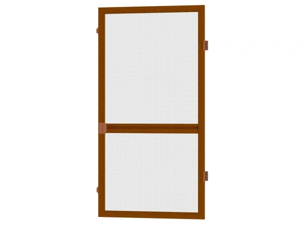 Siete proti hmyzu na DVERE - pántové - DUB ZLATÝ - drevoimitácia - s priečkou