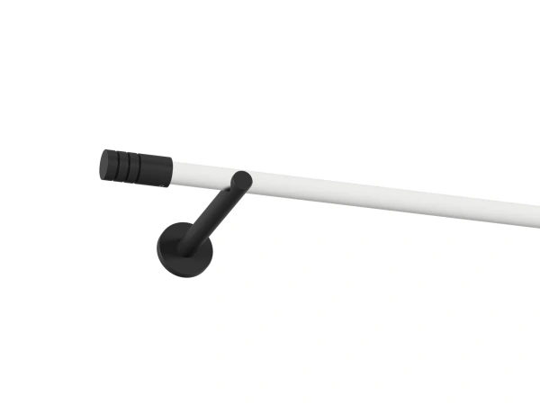 Garniža 19mm obyčajná tyč - 1rad - TECHNO - bielo čierna 1