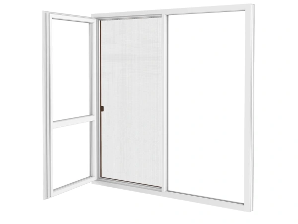 Siete proti hmyzu na DVERE - posuvné - ORECH - drevoimitácia - bez priečky 3