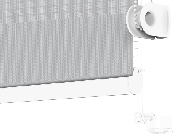 Roleta MINI - deň a noc - látka Zakynthos 12 - sivá 4