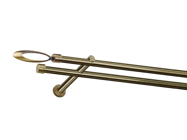 Garniža 19x19mm - drážková tyč - 2rady - VENEZIA - antik 1