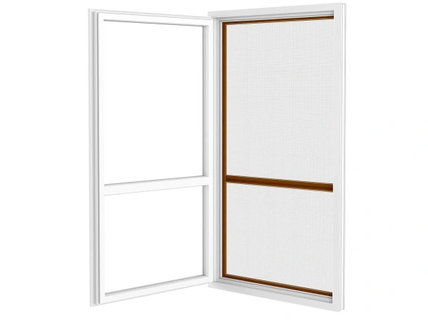 Siete proti hmyzu na DVERE - pántové - DUB ZLATÝ - drevoimitácia - s priečkou 3