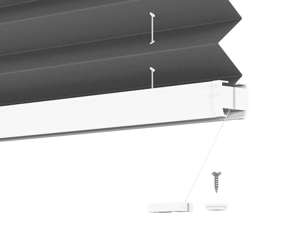 Plisé rolety LUX - látka Asphalt 11196 - BLACKOUT (zatemňujúca) 7