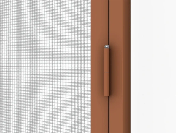 Siete proti hmyzu na DVERE - pántové v ráme SMART - HNEDÁ - RAL 8003 - bez priečky 8