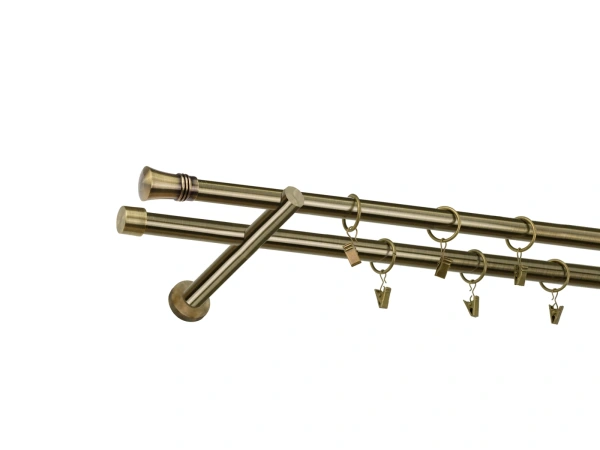 Garniža 19x19mm - 2rady - CAPRI - antik