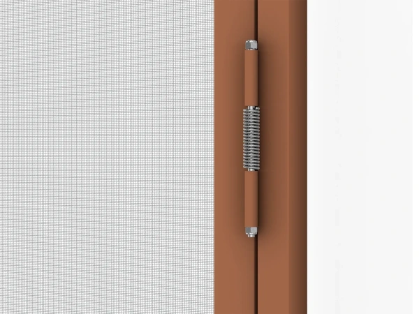 Siete proti hmyzu na DVERE - pántové v ráme SMART - HNEDÁ - RAL 8003 - bez priečky 9