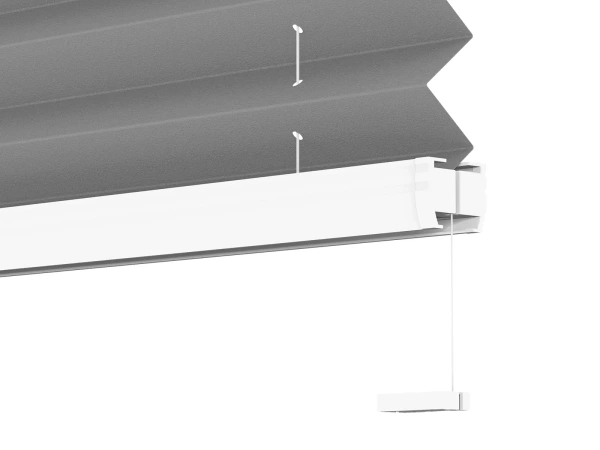 Plisé rolety LUX - látka Soft grey 11194 - BLACKOUT (zatemňujúca) 6