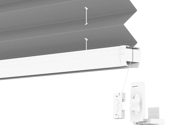 Plisé rolety LUX - látka Soft grey 11194 - BLACKOUT (zatemňujúca) 5