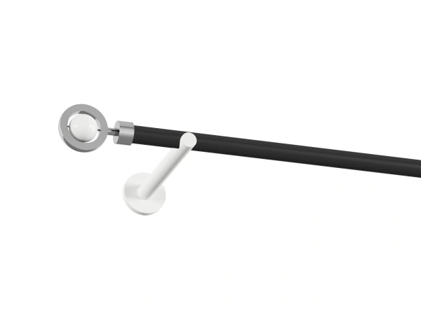 Garniža 19mm obyčajná tyč - 1rad - SFERA - čierno biela 1