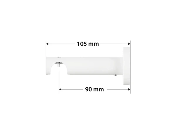 Garniža 19mm drážková tyč - 1rad - CYLINDER CRYSTAL - čierno biela 4