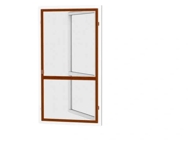 Siete proti hmyzu na DVERE - pántové - ČEREŠŇA - drevoimitácia - s priečkou 1